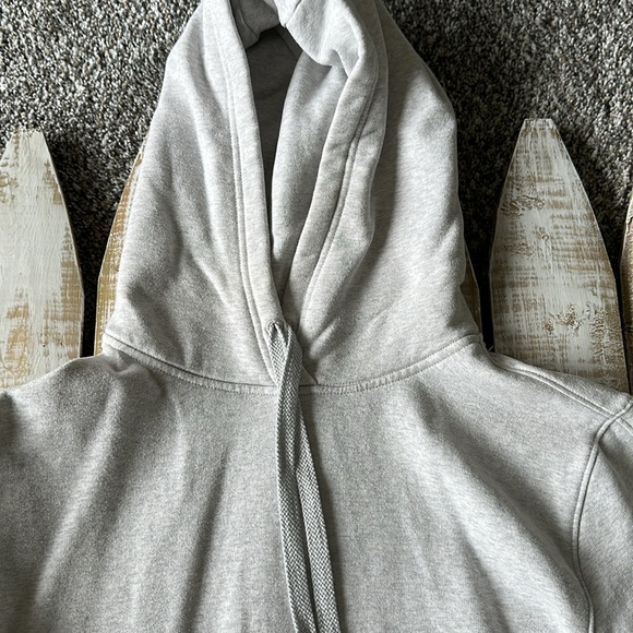 Athleta Pullover Hooded Sweatshirt Light Grey Size S - Picture 2 of 9